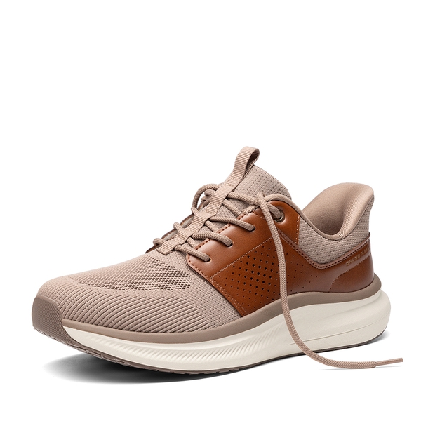 Men's Comfort Cushioning Breathable Casual Sneakers - BROWN -  0