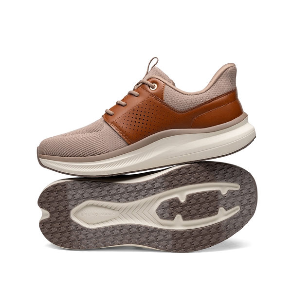 Men's Comfort Cushioning Breathable Casual Sneakers - BROWN - 2