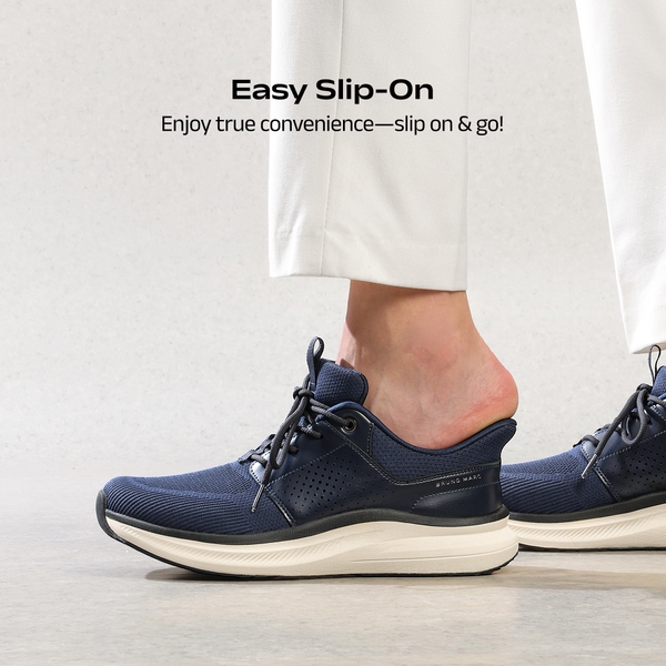 Men's Comfort Cushioning Breathable Casual Sneakers - DARK BLUE - 4