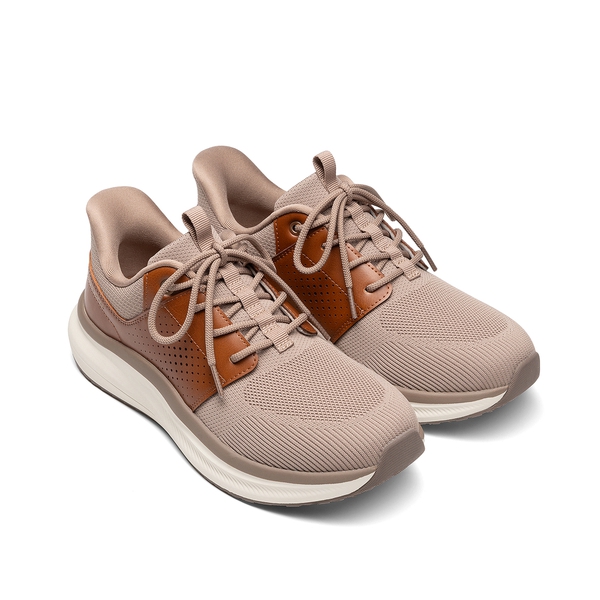 Men's Comfort Cushioning Breathable Casual Sneakers - BROWN - 1