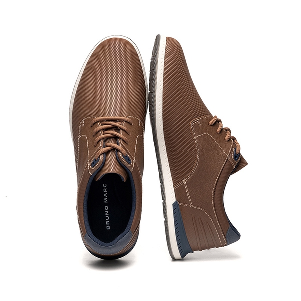Men's Casual Lightweight Dress Oxfords And Business Formal Derby - BROWN - 1