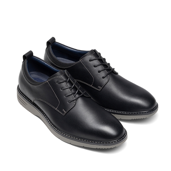 Men's Casual Dress Retro Business Classic Dress Comfort Oxfords - BLACK - 1