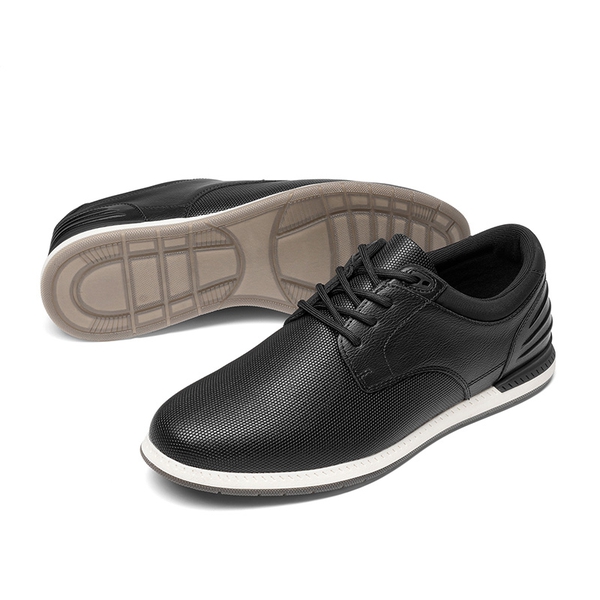 Men's Casual Lightweight Dress Oxfords And Business Formal Derby - BLACK - 2