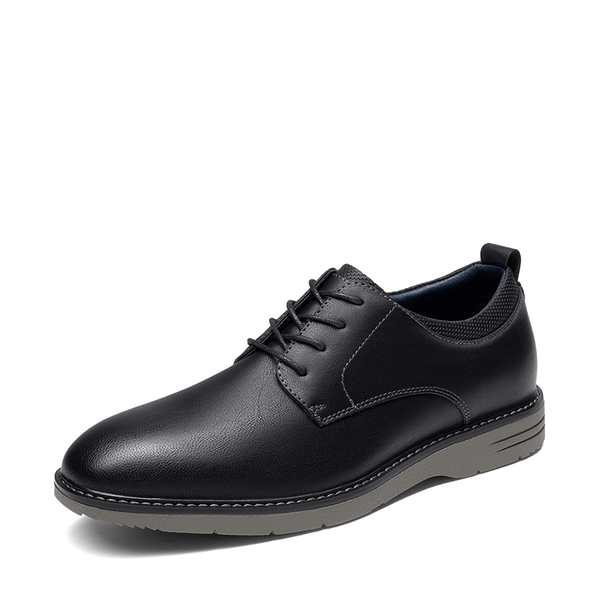 Men's Casual Dress Retro Business Classic Dress Comfort Oxfords - BLACK -  0