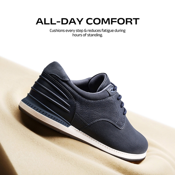 Men's Casual Lightweight Dress Oxfords And Business Formal Derby - NAVY - 5