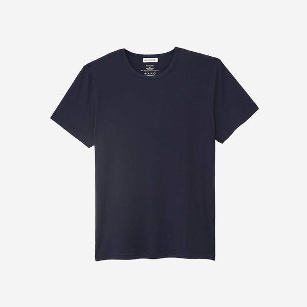 Men's Ultra-Soft Breathable Classic Crew Neck T-Shirt - DARK NAVY - 5