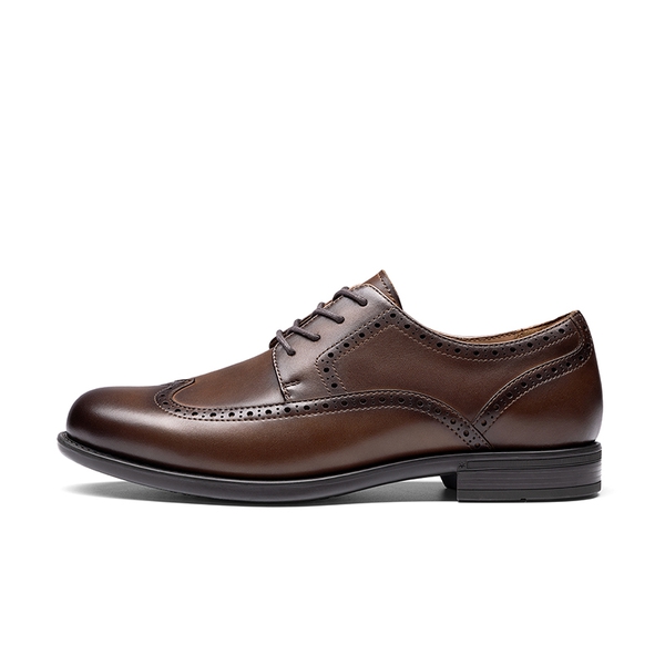 Men's Brogue Wingtip Oxfords - BROWN - 2