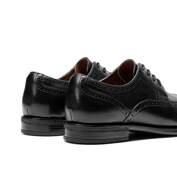 Men's Brogue Wingtip Oxfords - BLACK - 6