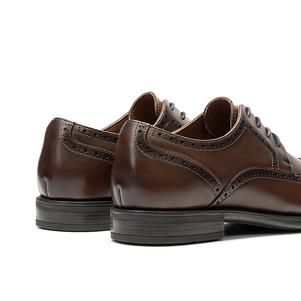 Men's Brogue Wingtip Oxfords - BROWN - 6