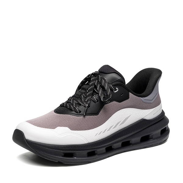 Men's Breathable Casual And Lightweight Sneakers With Cushioned Midsole - BLACK/GREY -  0