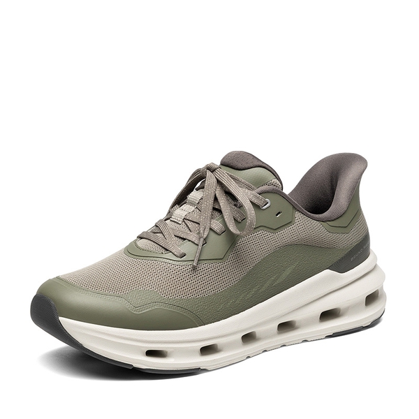 Men's Breathable Casual And Lightweight Sneakers With Cushioned Midsole - DEEP LICHEN GREEN -  0