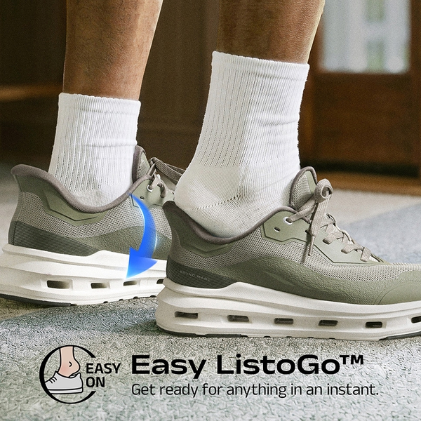 Men's Breathable Casual And Lightweight Sneakers With Cushioned Midsole - DEEP LICHEN GREEN - 3