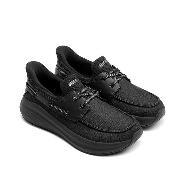 Men's Casual Cushion Comfort Non-Slip Wide Toe Box Walking Sneakers  - BLACK - 1