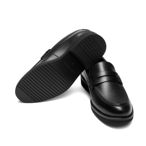 Boy's Penny Loafers Dress School Shoes - BLACK - 2