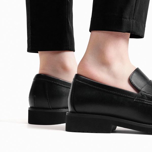 Boy's Penny Loafers Dress School Shoes - BLACK - 3