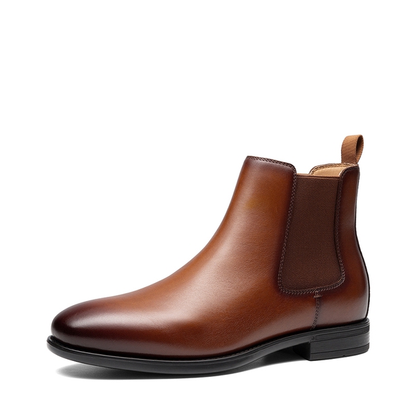 Men's Classic Full-Grain Leather Chelsea Boot - BROWN -  0