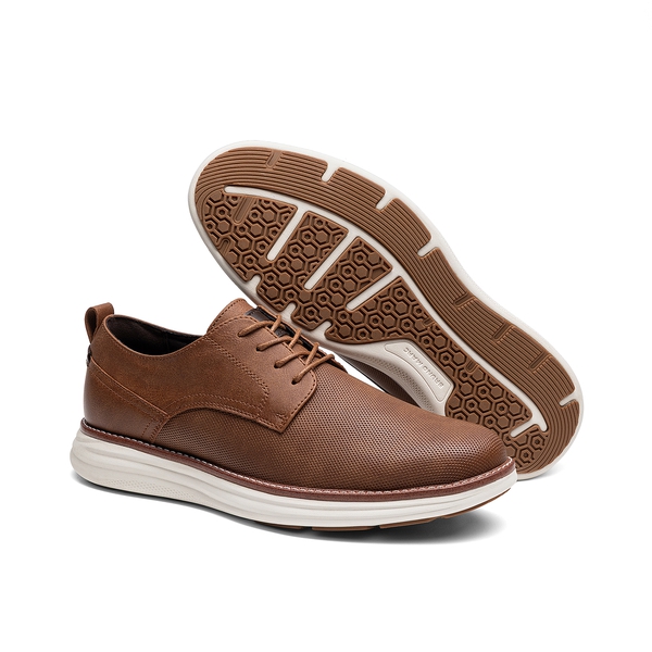 Men’s Oxford Lightweight Casual Dress Shoes - BROWN - 2