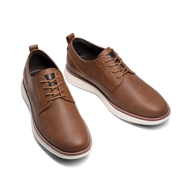 Men’s Oxford Lightweight Casual Dress Shoes - BROWN - 1