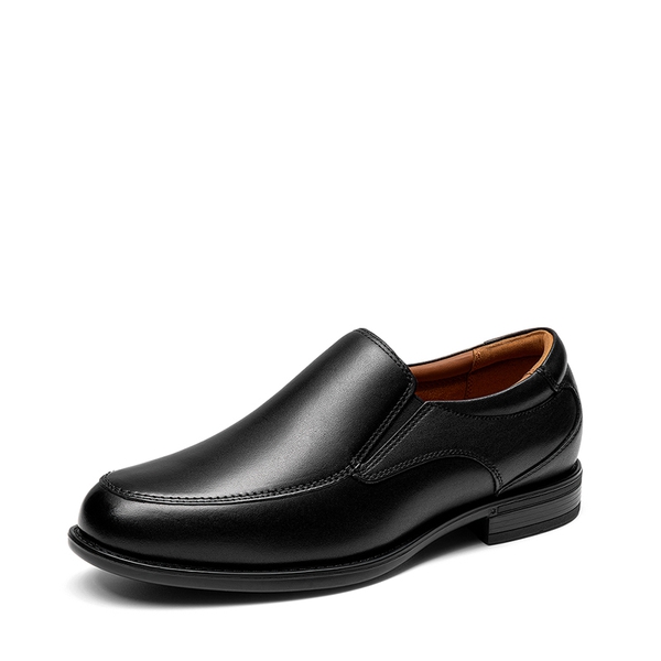 Men's Crafture Leather Comfortable Loafers - BLACK -  0