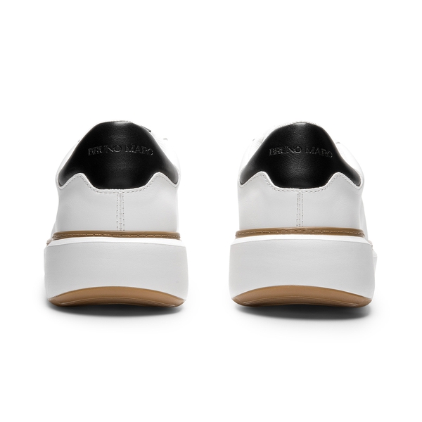 Men's Comfortable Smart Casual Sneakers- Wide Fit - WHITE - 3
