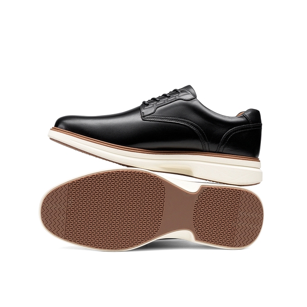 Men's Leather Oxford Dress Shoes with ReserveCush™ Comfort - BLACK - 1
