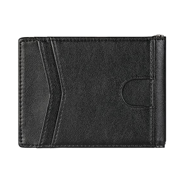 Men's Slim Bifold Wallet With 11 Card Pockets - BLACK -  0