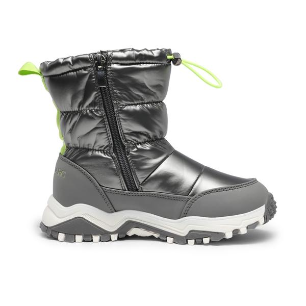Kid's Insulated Waterproof Snow Boots - GREY - 2