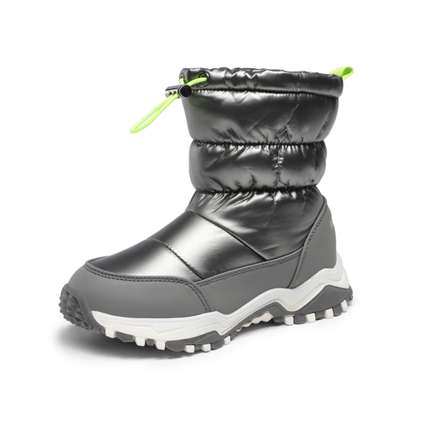 Kid's Insulated Waterproof Snow Boots - GREY -  0