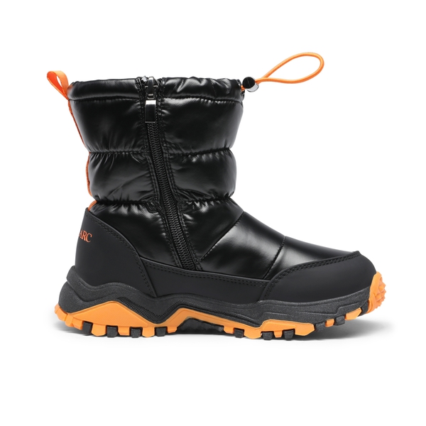 Kid's Insulated Waterproof Snow Boots - BLACK - 2