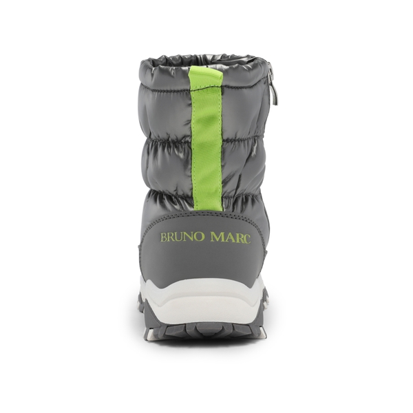 Kid's Insulated Waterproof Snow Boots - GREY - 3
