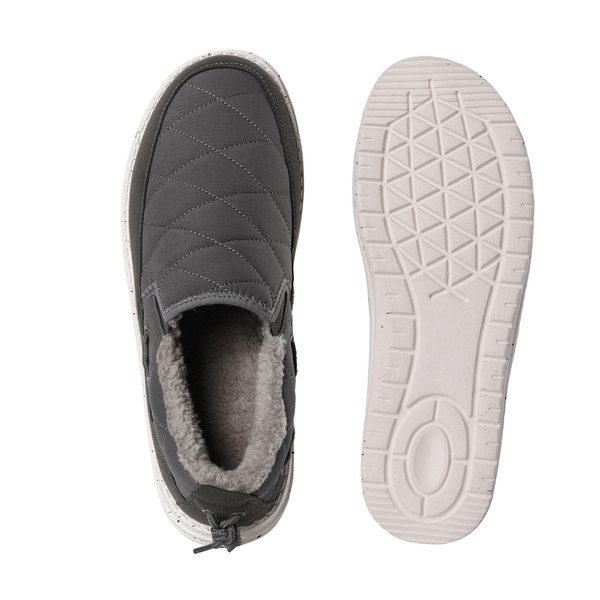 Men's  Quilted Slip-On Loafer Boat Shoes - GREY - 3