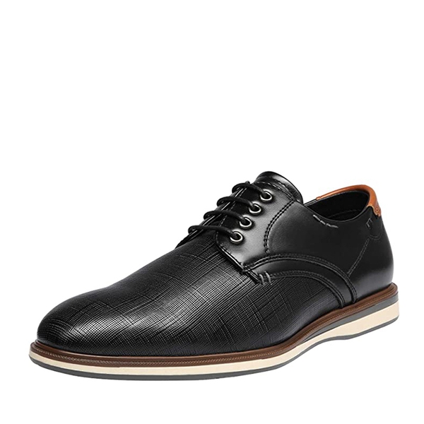 Men's Semi-Formal Casual Dress Sneakers - BLACK -  0