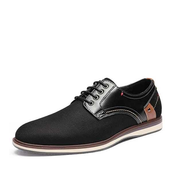 Men's Contemporary Casual Oxfords - BLACK -  0