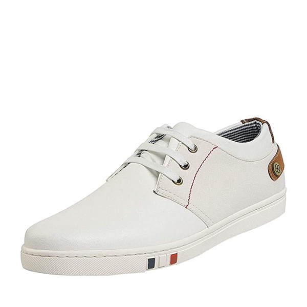 Men's Modern Casual Fashion Sneakers - WHITE -  0