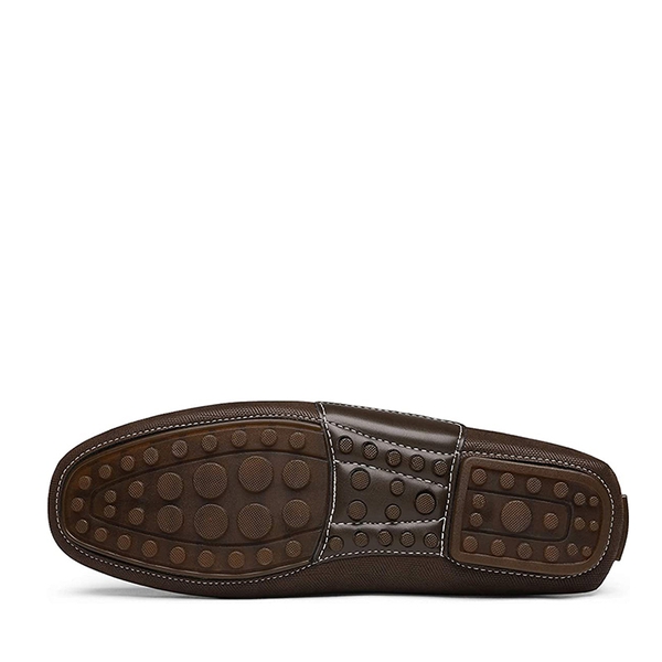 Men's Horsebit Moccasin Loafer Shoes - BROWN - 4
