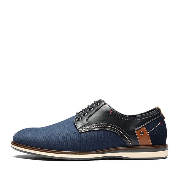 Men's Contemporary Casual Oxfords - NAVY - 1