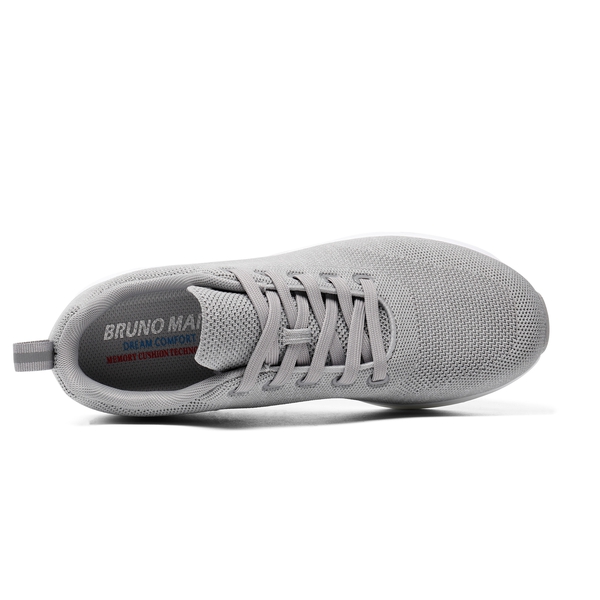 Men's Air-Cushioned Knit Mesh Sneakers - GREY - 4
