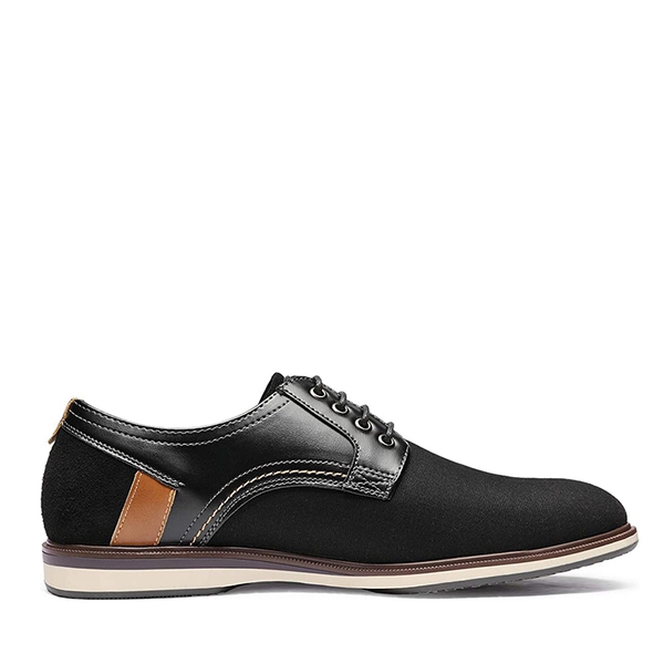 Men's Contemporary Casual Oxfords - BLACK - 2