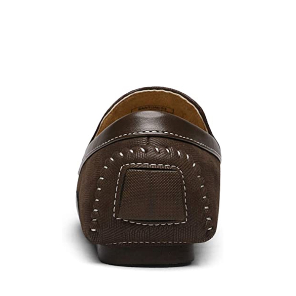 Men's Horsebit Moccasin Loafer Shoes - BROWN - 5
