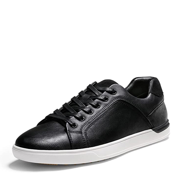 Men's Fashion Casual Dress Sneakers - BLACK -  0