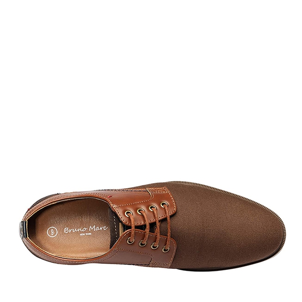 Men's Contemporary Casual Oxfords - BROWN - 3