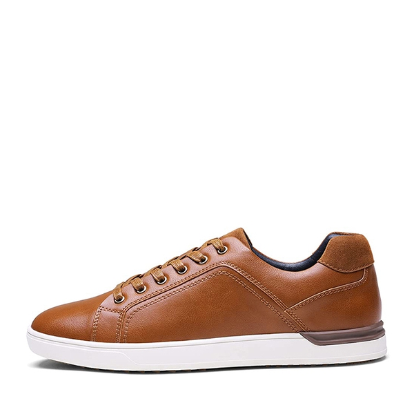 Men's Fashion Casual Dress Sneakers - BROWN - 1