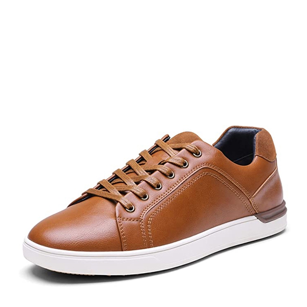 Men's Fashion Casual Dress Sneakers - BROWN -  0
