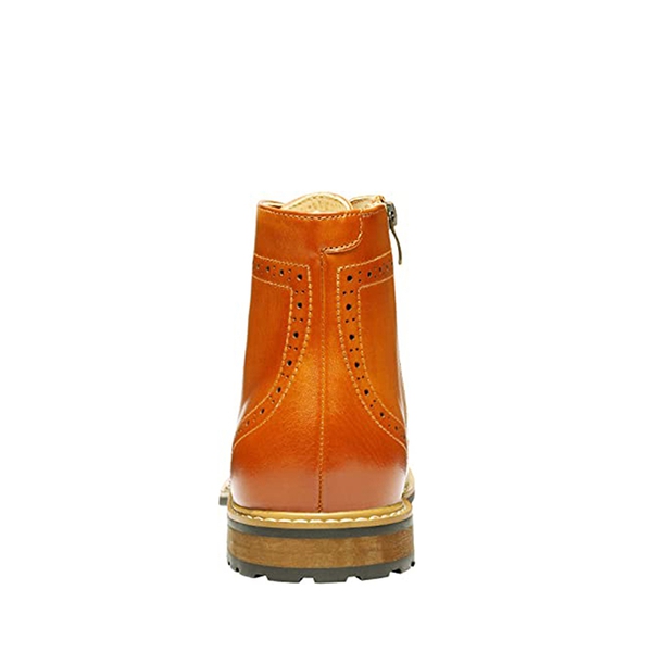 Men's Leather Wingtip Boots | Classic Wingtip Boots-Bruno Marc