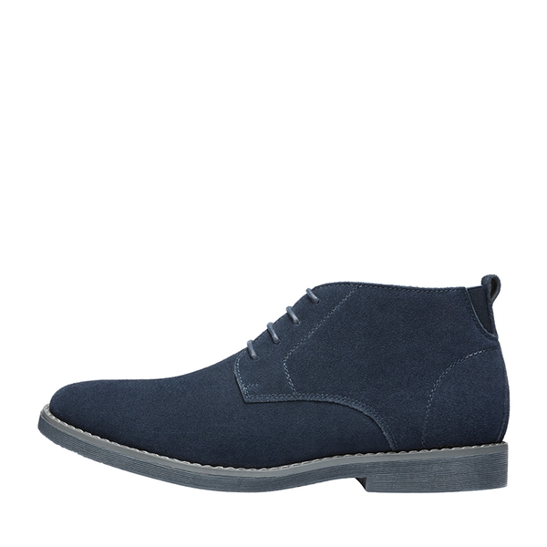Men's Stylish Suede Chukka Boots - NAVY - 1