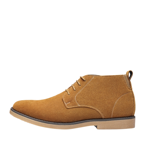 Men's Stylish Suede Chukka Boots - CAMEL - 1