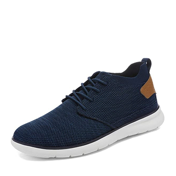 Men's Breathable Mesh Casual Sneakers - DARK BLUE -  0