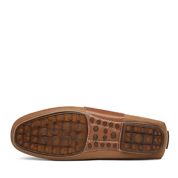 Men's Classic Moccasin Loafers - TAN - 4