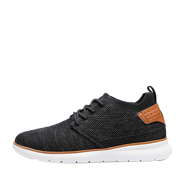 Men's Breathable Mesh Casual Sneakers - BLACK GREY - 1