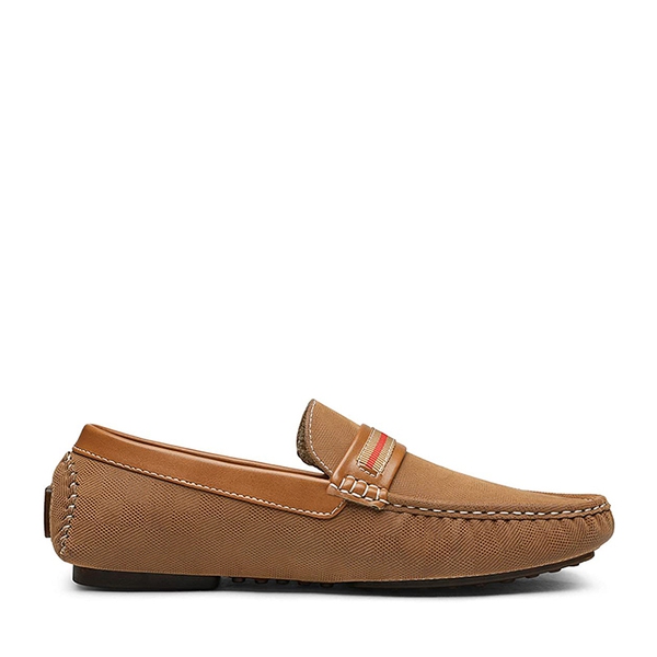 Men's Classic Moccasin Loafers - TAN - 2